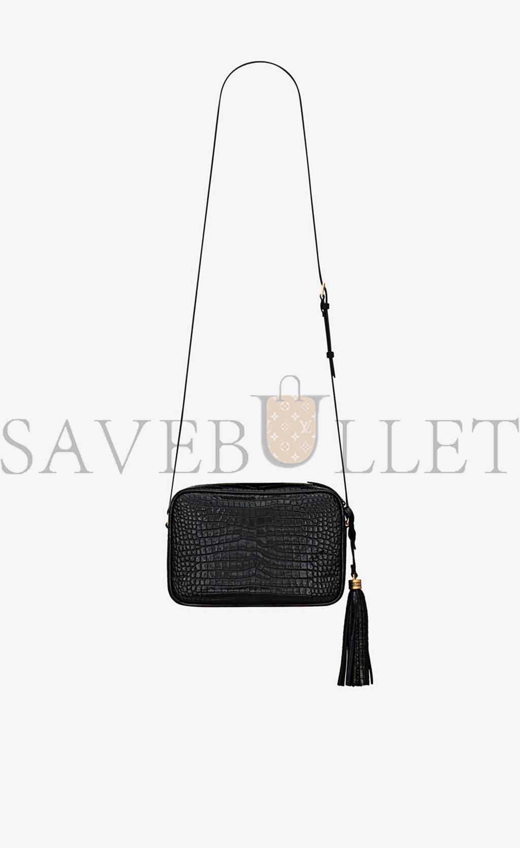 YSL LOU CAMERA BAG IN CROCODILE-EMBOSSED SHINY LEATHER 612542DND0W1000 (23*16*6cm) YSL LOU CAMERA BAG IN CROCODILE-EMBOSSED SHINY LEATHER 612542DND0W1000 (23*16*6cm)