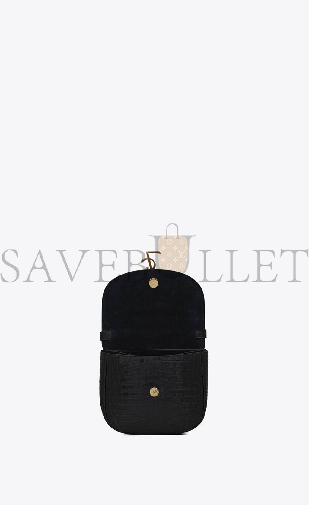 YSL KAIA SMALL SATCHEL IN SHINY CROCODILE-EMBOSSED LEATHER 619740DND0W1000 (18*15.5*5.5cm) YSL KAIA SMALL SATCHEL IN SHINY CROCODILE-EMBOSSED LEATHER 619740DND0W1000 (18*15.5*5.5cm)