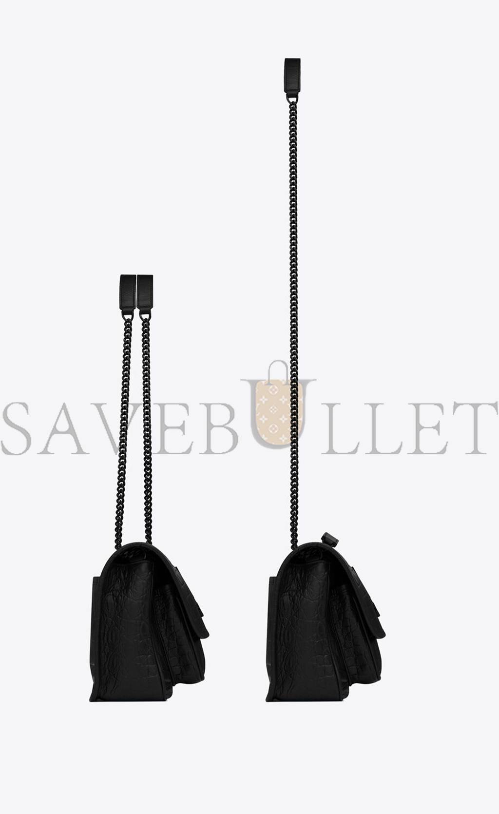 YSL NIKI BABY CHAIN BAG IN CROCODILE-EMBOSSED LEATHER 6331511K00U1000 (21*16*7.5cm) YSL NIKI BABY CHAIN BAG IN CROCODILE-EMBOSSED LEATHER 6331511K00U1000 (21*16*7.5cm)