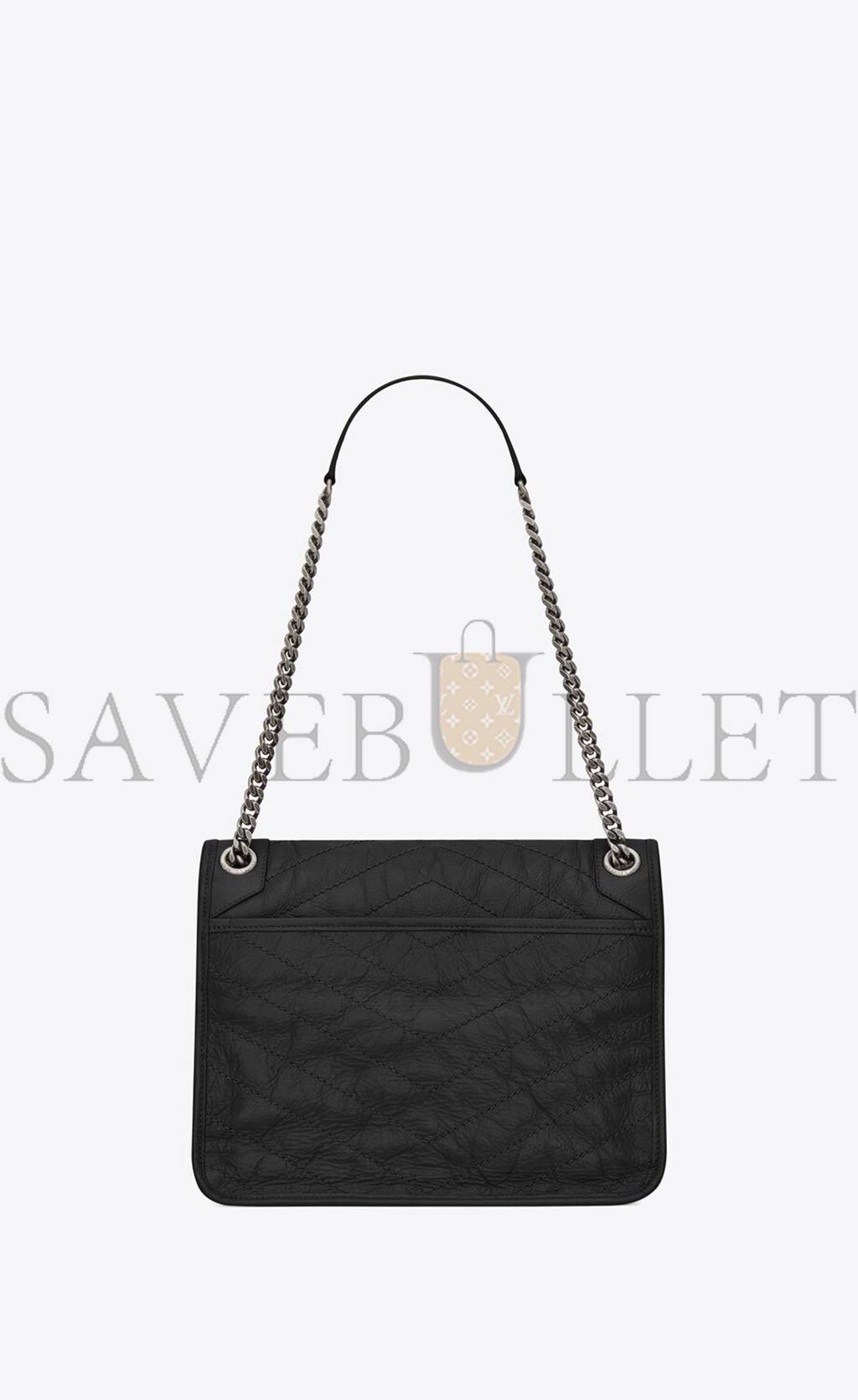YSL NIKI MEDIUM CHAIN BAG IN CRINKLED VINTAGE LEATHER 6331580EN041000 (28*20*8.5cm) YSL NIKI MEDIUM CHAIN BAG IN CRINKLED VINTAGE LEATHER 6331580EN041000 (28*20*8.5cm)
