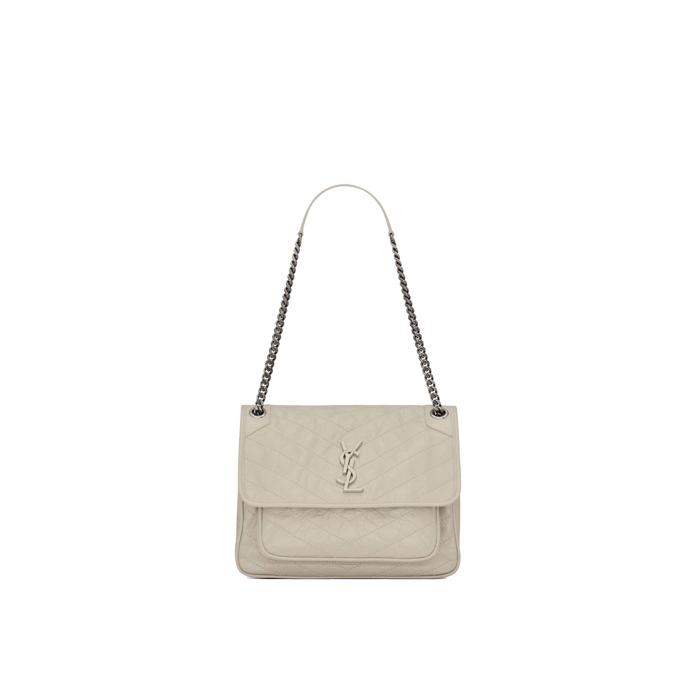 YSL NIKI MEDIUM CHAIN BAG IN CRINKLED VINTAGE LEATHER 6331580EN049207 (28*20*8.5cm) YSL NIKI MEDIUM CHAIN BAG IN CRINKLED VINTAGE LEATHER 6331580EN049207 (28*20*8.5cm)