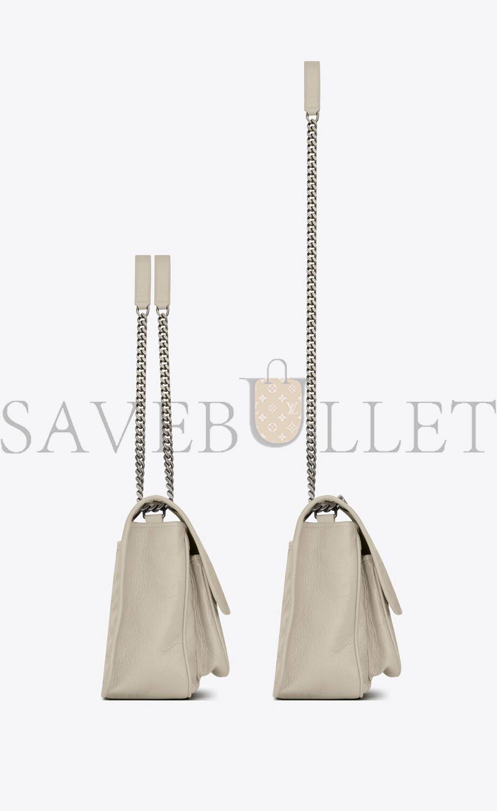 YSL NIKI MEDIUM CHAIN BAG IN CRINKLED VINTAGE LEATHER 6331580EN049207 (28*20*8.5cm) YSL NIKI MEDIUM CHAIN BAG IN CRINKLED VINTAGE LEATHER 6331580EN049207 (28*20*8.5cm)
