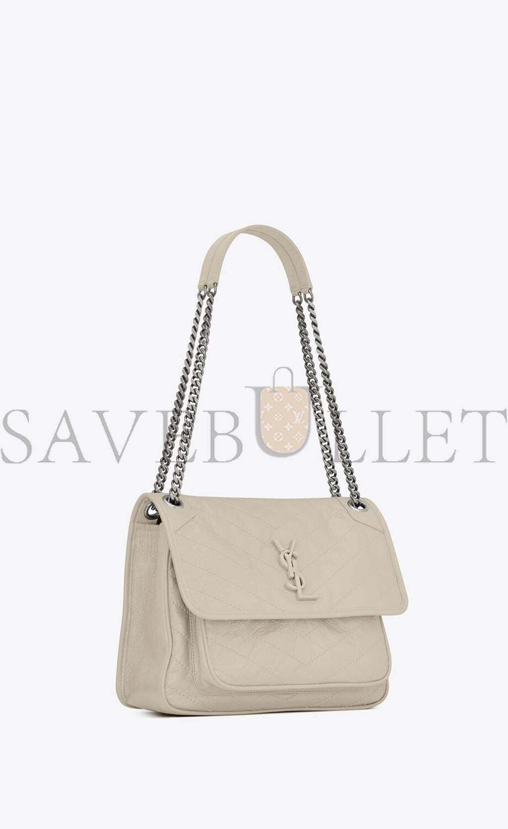YSL NIKI MEDIUM CHAIN BAG IN CRINKLED VINTAGE LEATHER 6331580EN049207 (28*20*8.5cm) YSL NIKI MEDIUM CHAIN BAG IN CRINKLED VINTAGE LEATHER 6331580EN049207 (28*20*8.5cm)