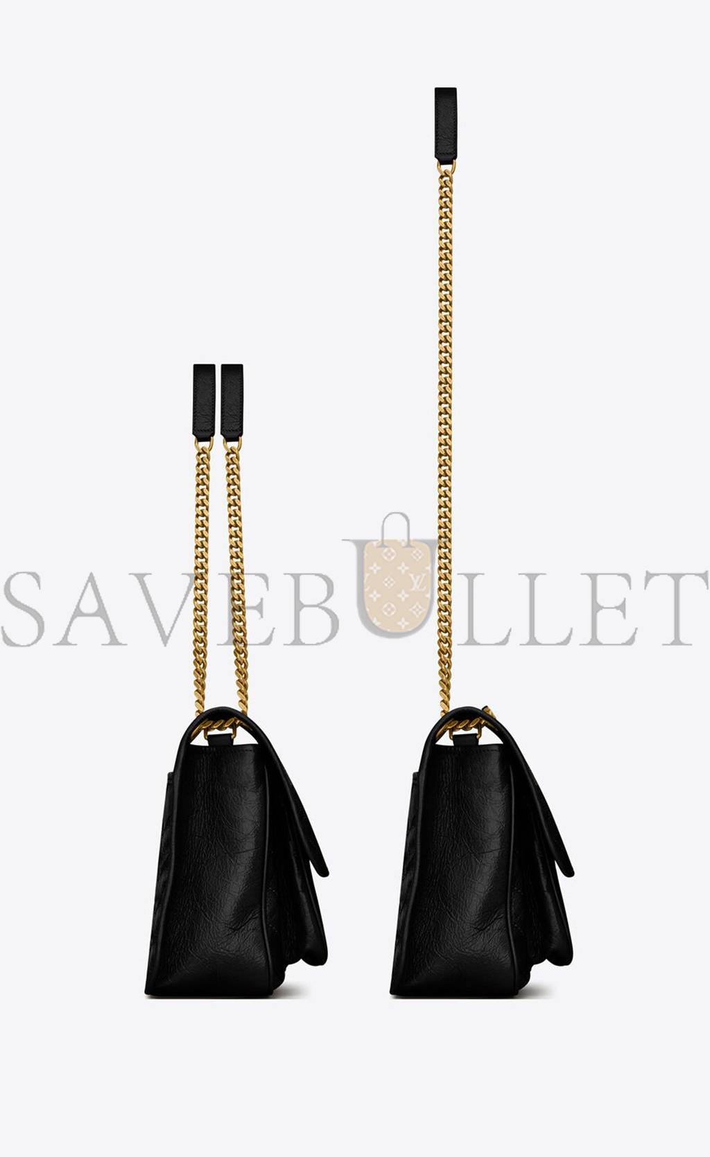 YSL NIKI MEDIUM CHAIN BAG IN CRINKLED VINTAGE LEATHER 6331580EN071000 (28*20*8.5cm) YSL NIKI MEDIUM CHAIN BAG IN CRINKLED VINTAGE LEATHER 6331580EN071000 (28*20*8.5cm)