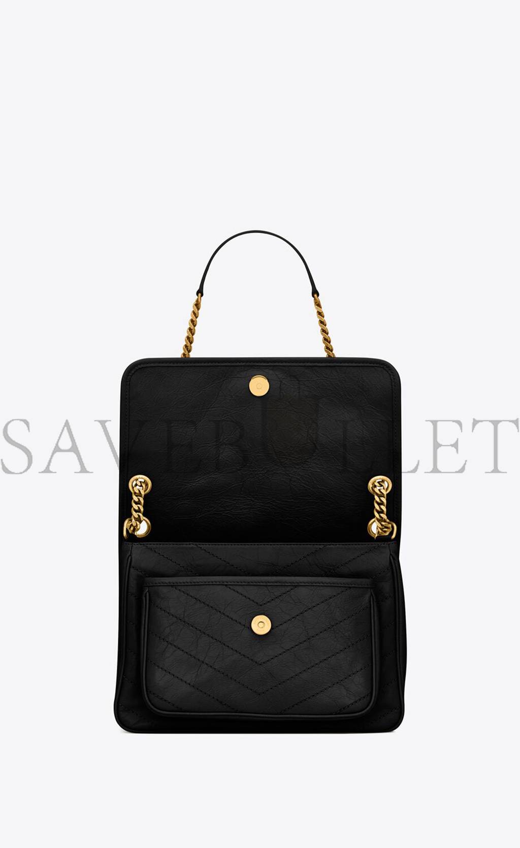 YSL NIKI MEDIUM CHAIN BAG IN CRINKLED VINTAGE LEATHER 6331580EN071000 (28*20*8.5cm) YSL NIKI MEDIUM CHAIN BAG IN CRINKLED VINTAGE LEATHER 6331580EN071000 (28*20*8.5cm)