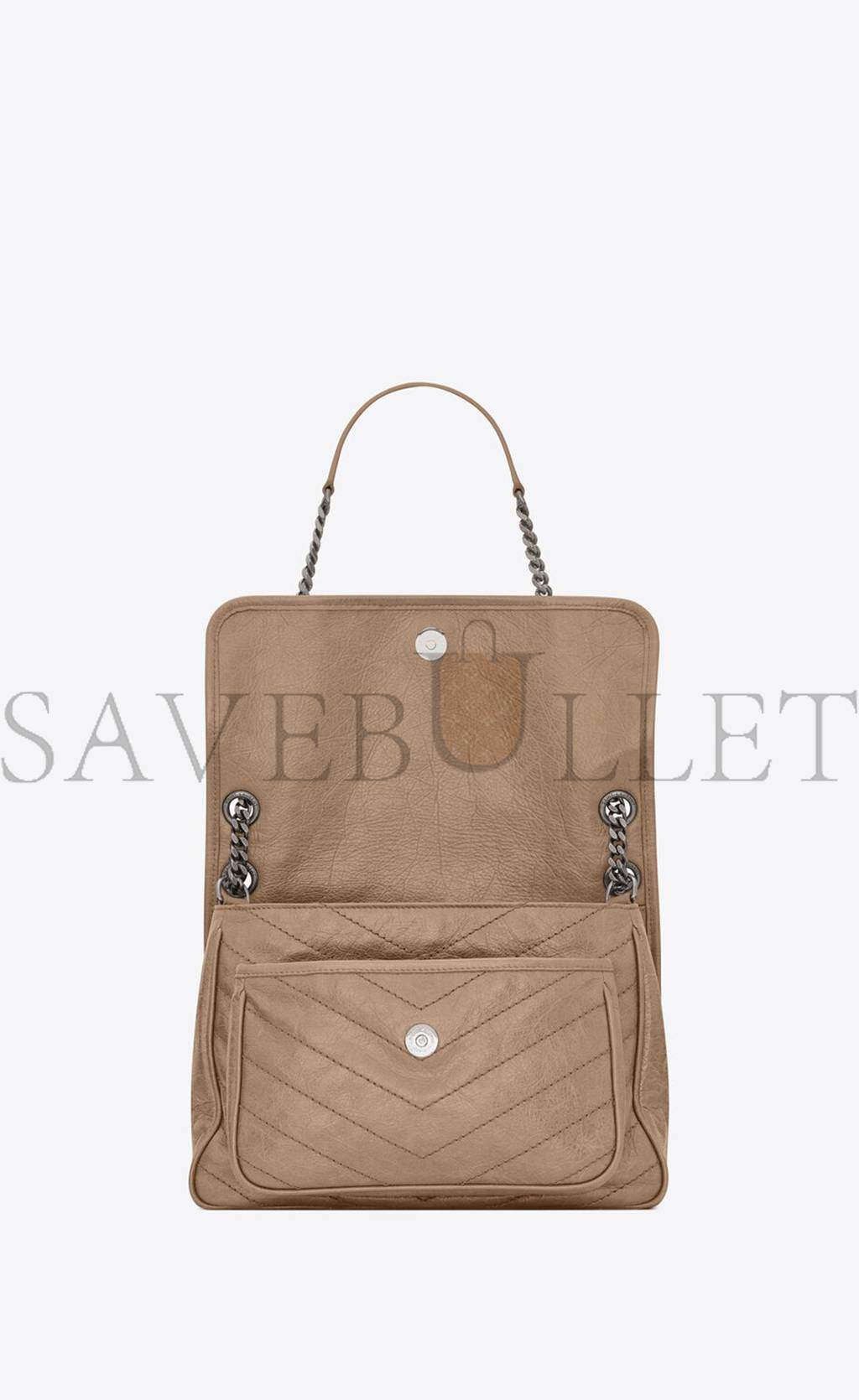 YSL NIKI MEDIUM CHAIN BAG IN CRINKLED VINTAGE VEGETABLE-TANNED LEATHER 6331581YG042826 (28*20*8.5cm) YSL NIKI MEDIUM CHAIN BAG IN CRINKLED VINTAGE VEGETABLE-TANNED LEATHER 6331581YG042826 (28*20*8.5cm)
