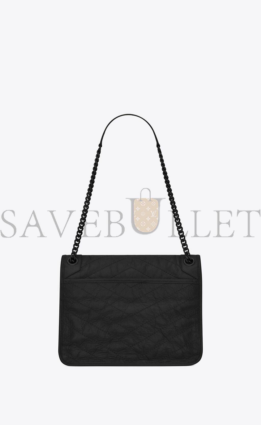 YSL NIKI MEDIUM CHAIN BAG IN CRINKLED VINTAGE LEATHER 6331840EN081000 (28*20*8.5cm) YSL NIKI MEDIUM CHAIN BAG IN CRINKLED VINTAGE LEATHER 6331840EN081000 (28*20*8.5cm)