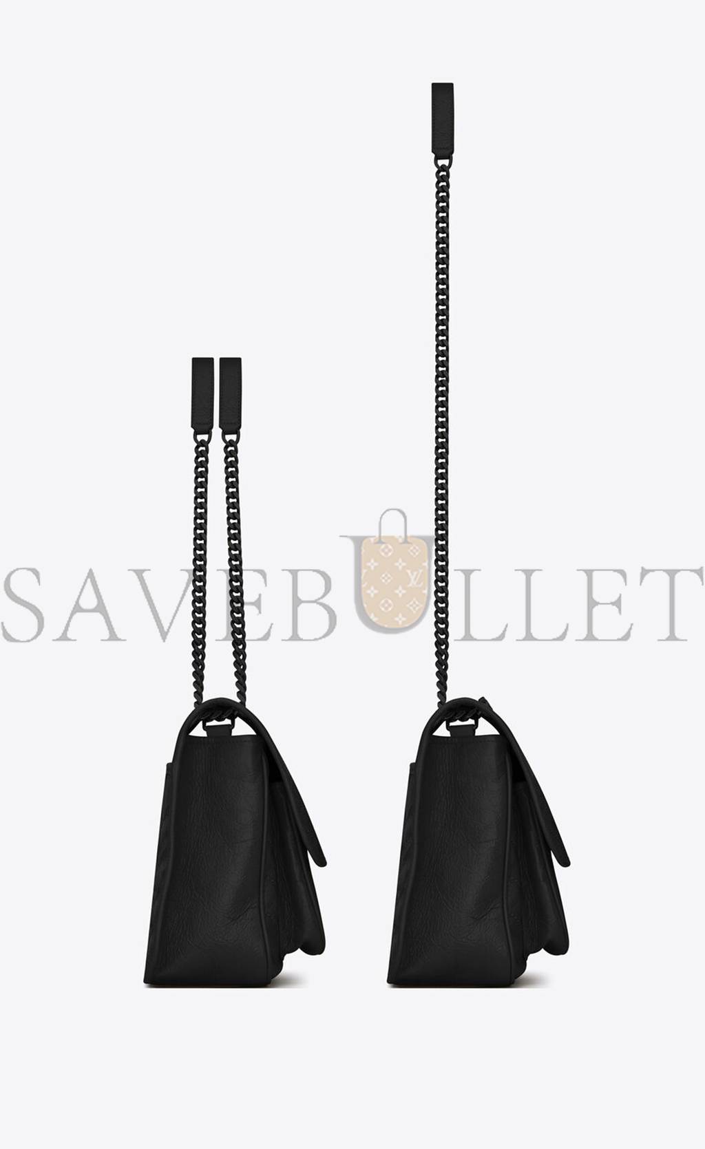 YSL NIKI MEDIUM CHAIN BAG IN CRINKLED VINTAGE LEATHER 6331840EN081000 (28*20*8.5cm) YSL NIKI MEDIUM CHAIN BAG IN CRINKLED VINTAGE LEATHER 6331840EN081000 (28*20*8.5cm)