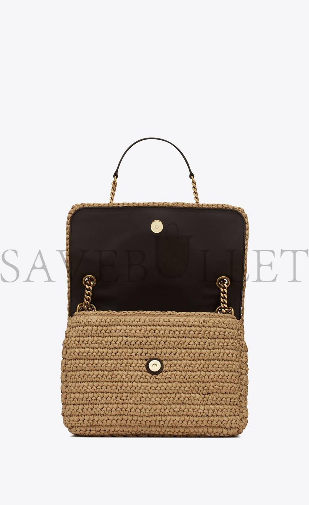 YSL NIKI MEDIUM CHAIN BAG IN RAFFIA AND LEATHER 633187GG66W7069 (28*20*8.5cm) YSL NIKI MEDIUM CHAIN BAG IN RAFFIA AND LEATHER 633187GG66W7069 (28*20*8.5cm)