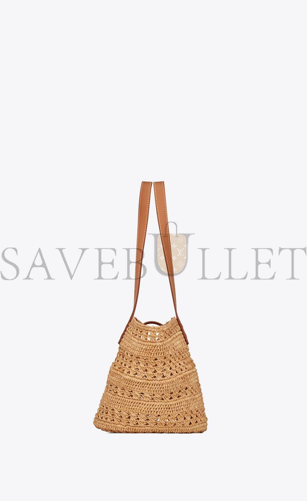 YSL PANIER SMALL BAG IN CROCHET RAFFIA AND SMOOTH LEATHER 685618GAAAC2080 (38*21*20cm) YSL PANIER SMALL BAG IN CROCHET RAFFIA AND SMOOTH LEATHER 685618GAAAC2080 (38*21*20cm)