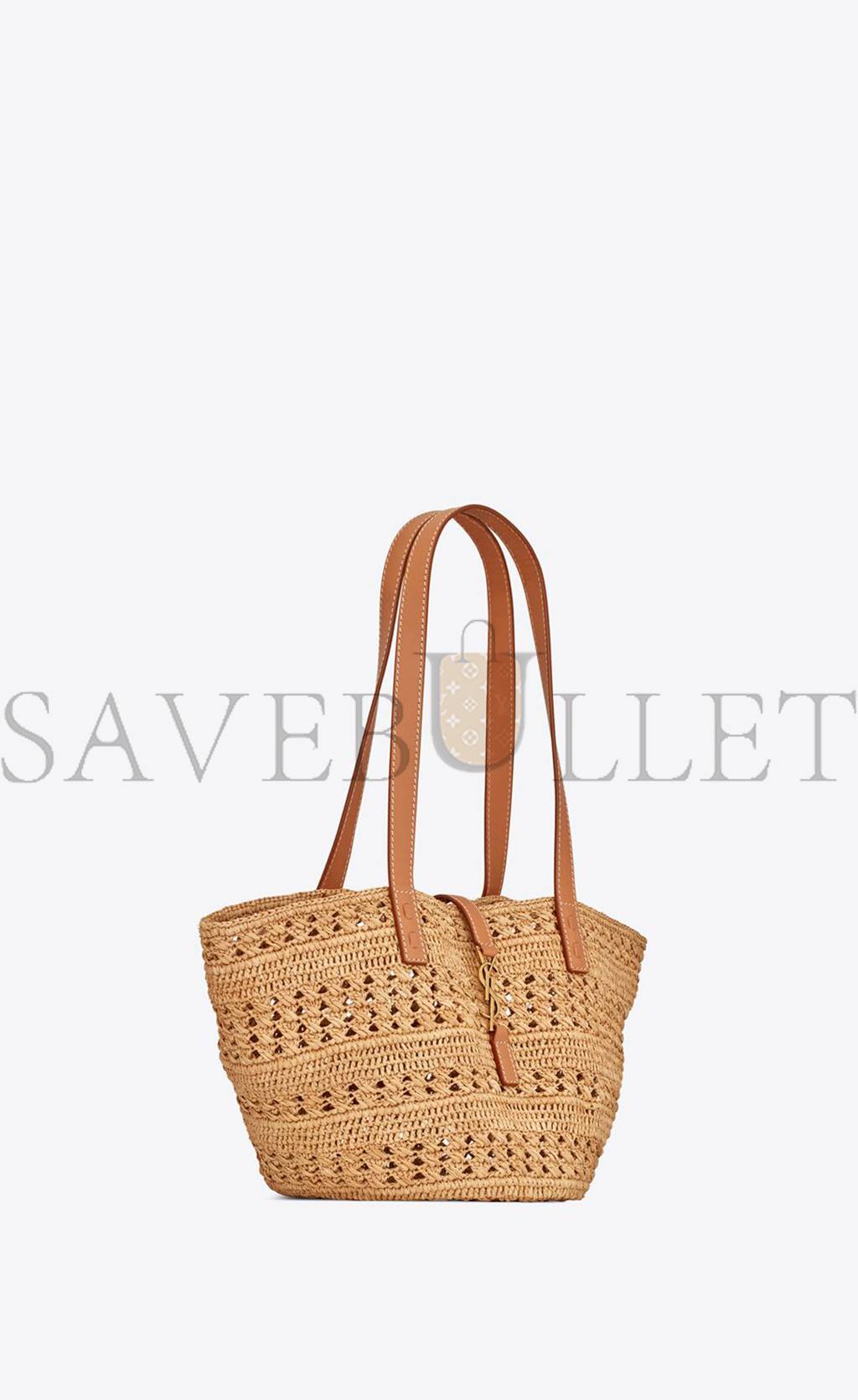 YSL PANIER SMALL BAG IN CROCHET RAFFIA AND SMOOTH LEATHER 685618GAAAC2080 (38*21*20cm) YSL PANIER SMALL BAG IN CROCHET RAFFIA AND SMOOTH LEATHER 685618GAAAC2080 (38*21*20cm)