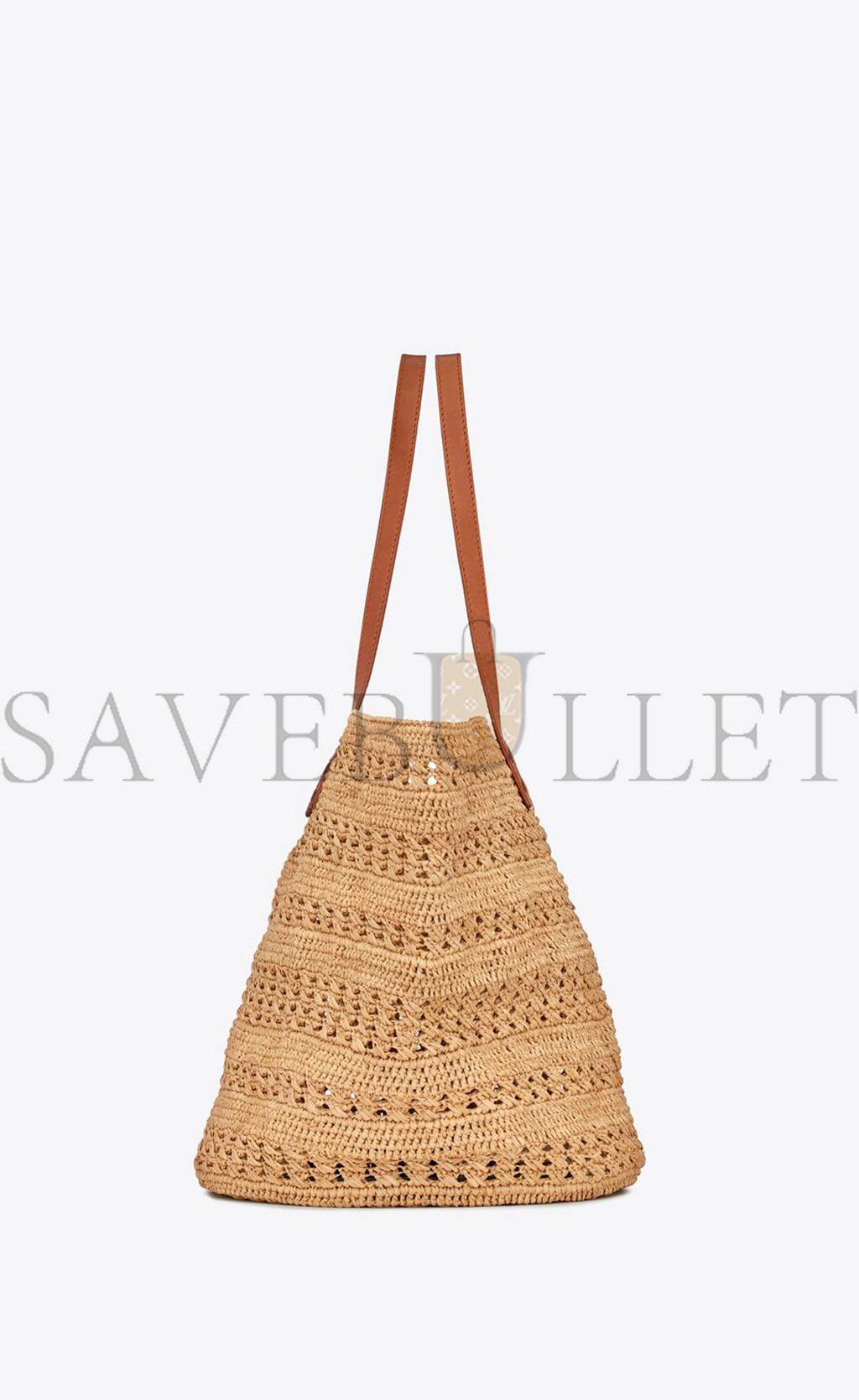 YSL PANIER MEDIUM BAG IN CROCHET RAFFIA AND SMOOTH LEATHER 688221GAAAC2080 (38*21*20cm) YSL PANIER MEDIUM BAG IN CROCHET RAFFIA AND SMOOTH LEATHER 688221GAAAC2080 (38*21*20cm)