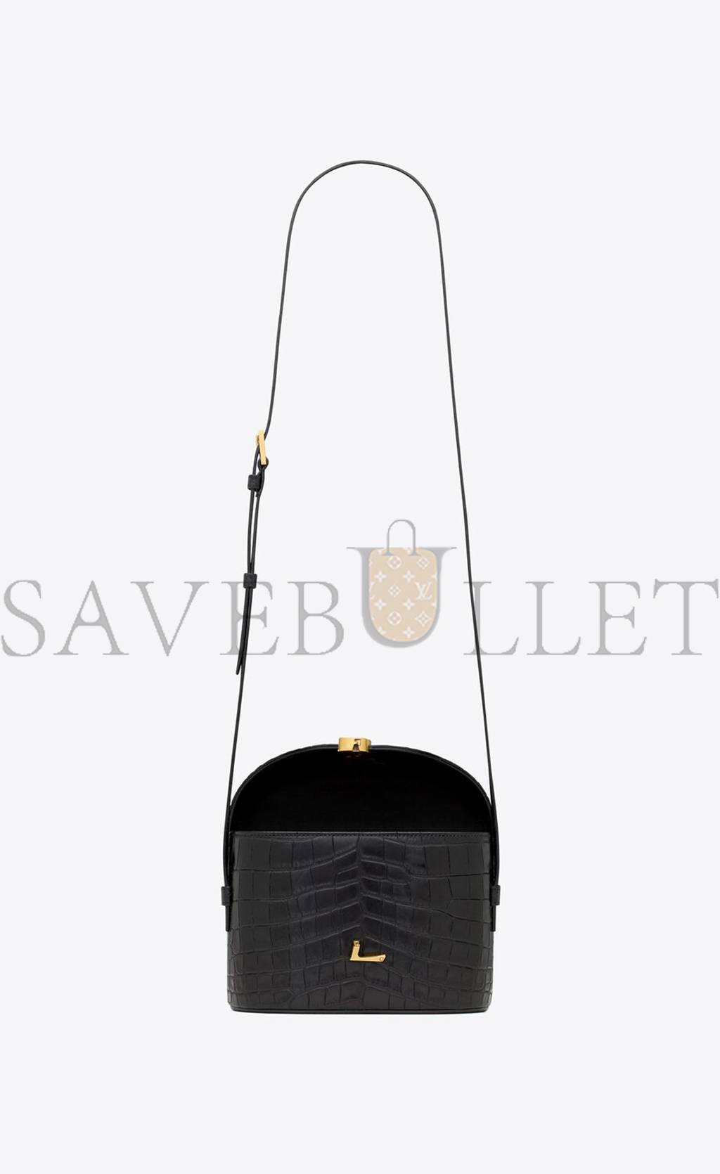 YSL JUNE BOX BAG IN CROCODILE-EMBOSSED LEATHER 728606AAAOH1000 (19*15*8cm) YSL JUNE BOX BAG IN CROCODILE-EMBOSSED LEATHER 728606AAAOH1000 (19*15*8cm)