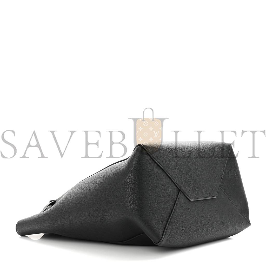 Ce**e soft grained calfskin small belt cabas phantom black (29*27*17cm)