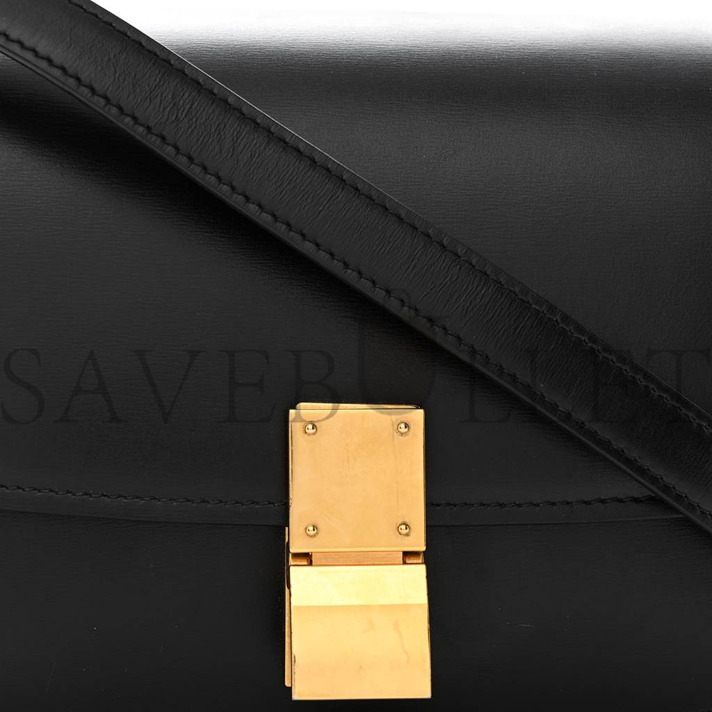 CELINE BOX CALFSKIN SMALL CLASSIC BOX FLAP BAG BLACK (17*13*8cm) CELINE BOX CALFSKIN SMALL CLASSIC BOX FLAP BAG BLACK (17*13*8cm)