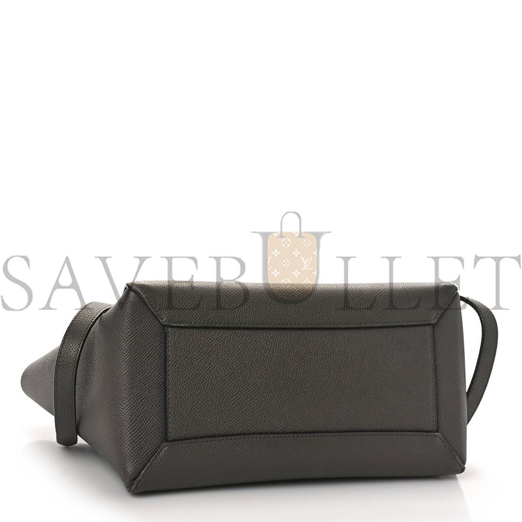 CELINE GRAINED CALFSKIN MICRO BELT BAG GREY (24*21*14cm) CELINE GRAINED CALFSKIN MICRO BELT BAG GREY (24*21*14cm)