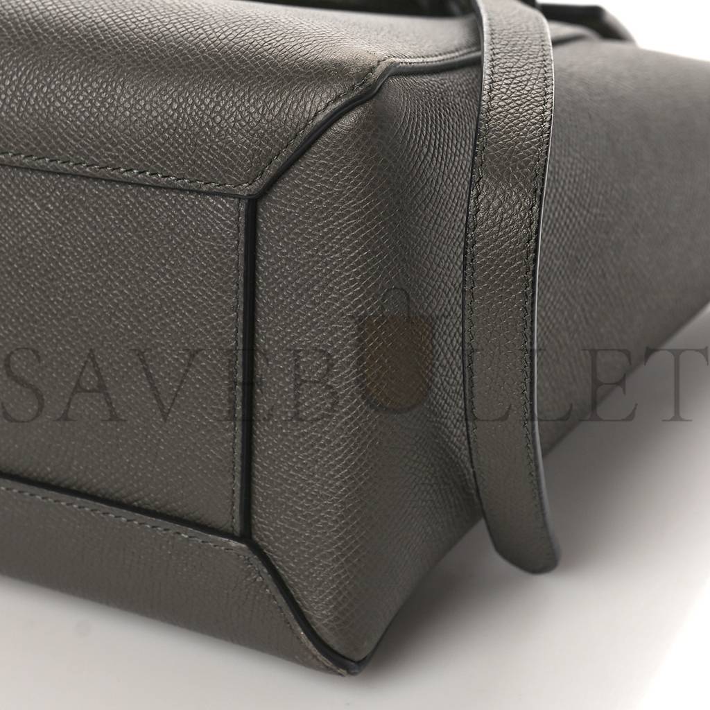 CELINE GRAINED CALFSKIN MICRO BELT BAG GREY (24*21*14cm) CELINE GRAINED CALFSKIN MICRO BELT BAG GREY (24*21*14cm)