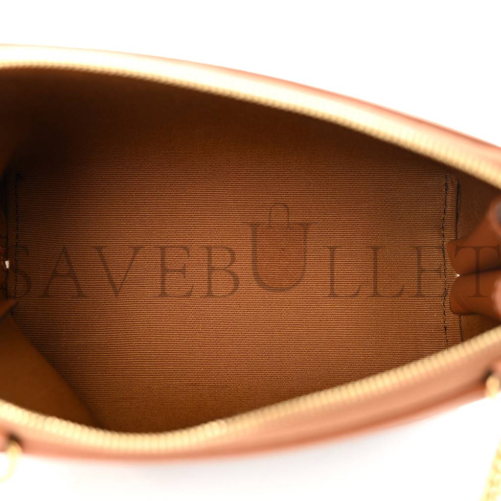 CELINE TRIOMPHE CANVAS CALFSKIN MINI CLUTCH ON CHAIN TAN (17*11*9cm) CELINE TRIOMPHE CANVAS CALFSKIN MINI CLUTCH ON CHAIN TAN (17*11*9cm)