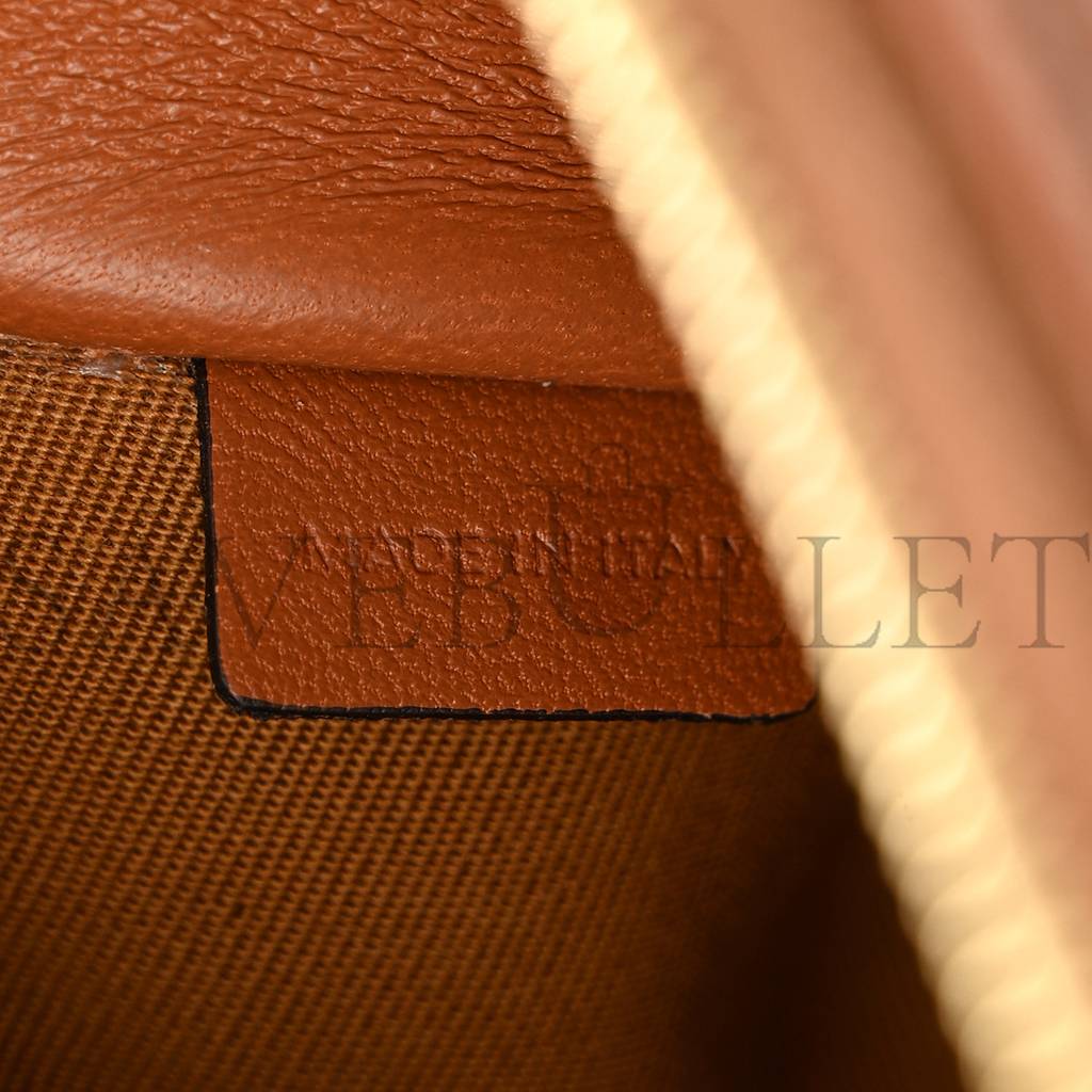 CELINE TRIOMPHE CANVAS CALFSKIN MINI CLUTCH ON CHAIN TAN (17*11*9cm) CELINE TRIOMPHE CANVAS CALFSKIN MINI CLUTCH ON CHAIN TAN (17*11*9cm)