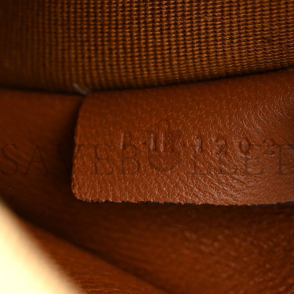 CELINE TRIOMPHE CANVAS CALFSKIN MINI CLUTCH ON CHAIN TAN (17*11*9cm) CELINE TRIOMPHE CANVAS CALFSKIN MINI CLUTCH ON CHAIN TAN (17*11*9cm)