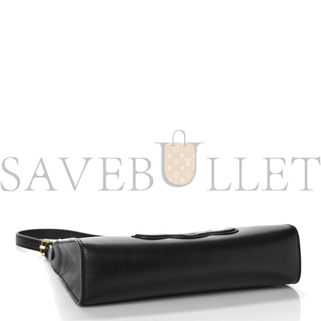 CELINE SMOOTH CALFSKIN CUIR TRIOMPHE SHOULDER BAG BLACK (23*11*6cm) CELINE SMOOTH CALFSKIN CUIR TRIOMPHE SHOULDER BAG BLACK (23*11*6cm)