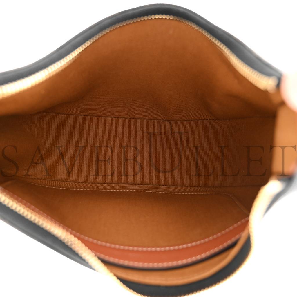 CELINE TRIOMPHE CANVAS CALFSKIN AVA SHOULDER BAG TAN (24*19*6cm) CELINE TRIOMPHE CANVAS CALFSKIN AVA SHOULDER BAG TAN (24*19*6cm)