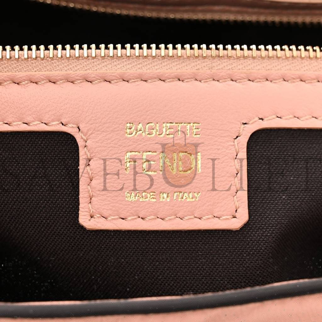 FENDI NAPPA FF 1974 EMBOSSED BAGUETTE ROSA BOURBON (27*15*6cm) FENDI NAPPA FF 1974 EMBOSSED BAGUETTE ROSA BOURBON (27*15*6cm)