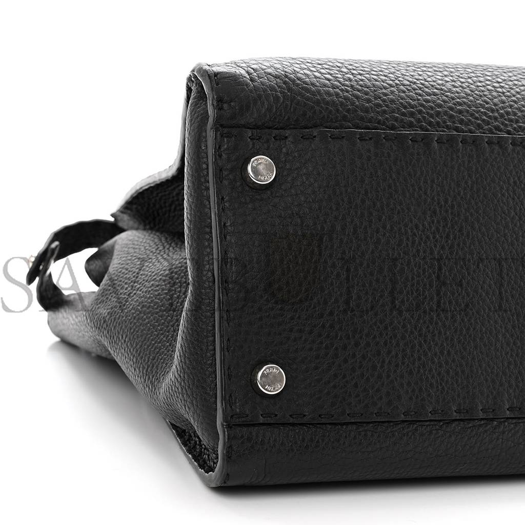 FENDI CUOIO ROMANO SELLERIA BI-COLOR LARGE PEEKABOO ICONIC SATCHEL BLACK MOU (39*30*18cm) FENDI CUOIO ROMANO SELLERIA BI-COLOR LARGE PEEKABOO ICONIC SATCHEL BLACK MOU (39*30*18cm)