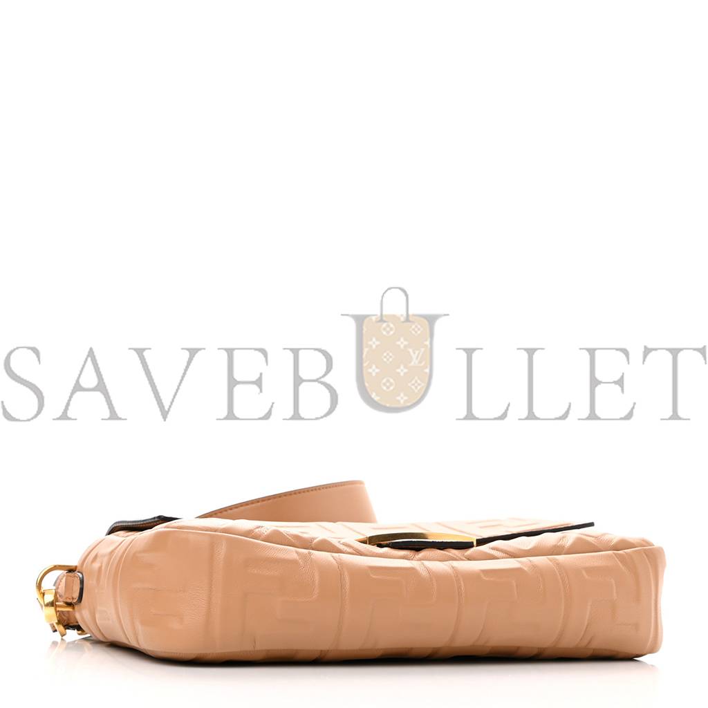 FENDI NAPPA FF 1974 EMBOSSED BAGUETTE MIELE SCURO (25*17*5cm) FENDI NAPPA FF 1974 EMBOSSED BAGUETTE MIELE SCURO (25*17*5cm)